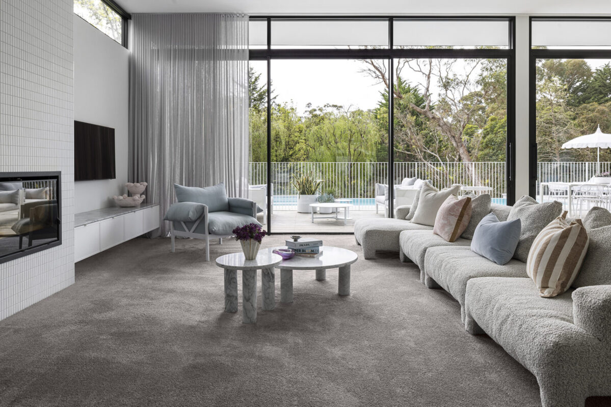 Modern carpet flooring in Melbourne home