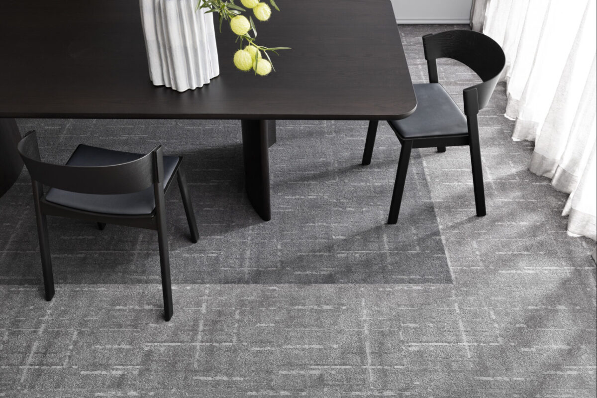 Modern carpet tile flooring in Melbourne office